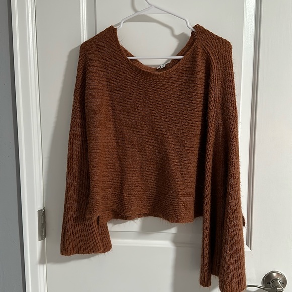 Burnt Orange BP Sweater with Flared Sleeves - Picture 3 of 7